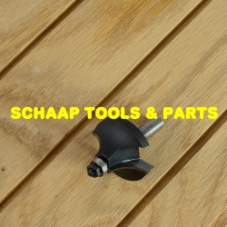 Kwartrondfrees R 12,7mm HW-hardmetaal schacht 8mm met geleidelager | 34373-5-38127